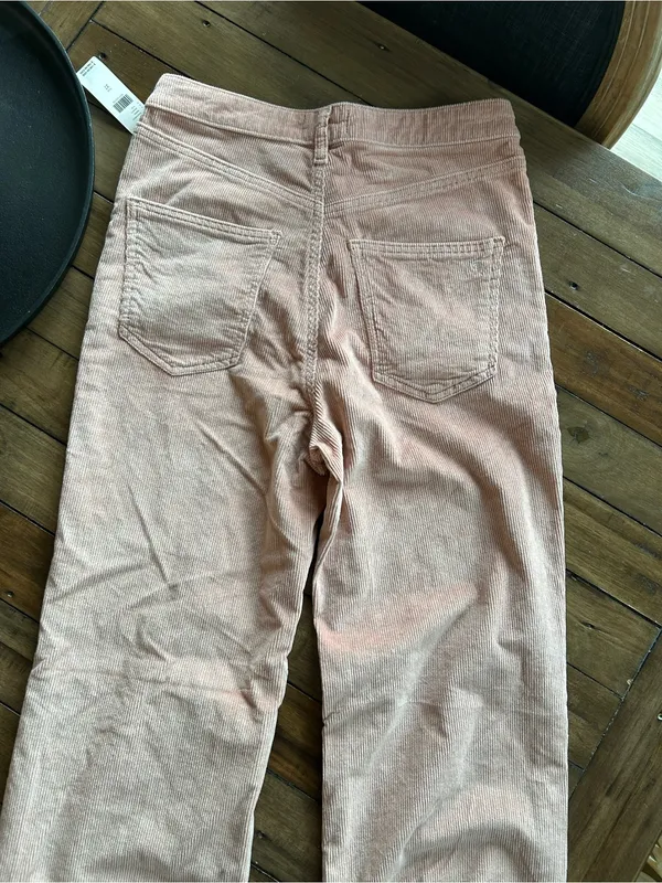 NWT Anthropologie Pilcro Scotty High Rise Cuffed Corduroy Pink Pants 27 - Image 11