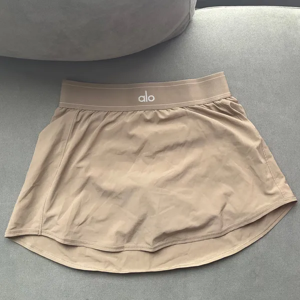 Alo Yoga Match Point Tennis Skirt Gravel S - Image 2