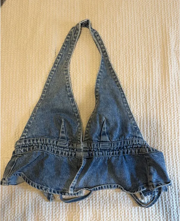 Princess Polly Sequoia Denim Top - Image 4