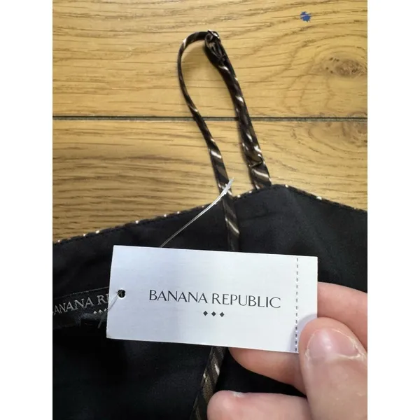 Banana Republic Polyester‎ Size 4 Tank Top Lightweight Brown Spagetti Straps NWT - Image 6