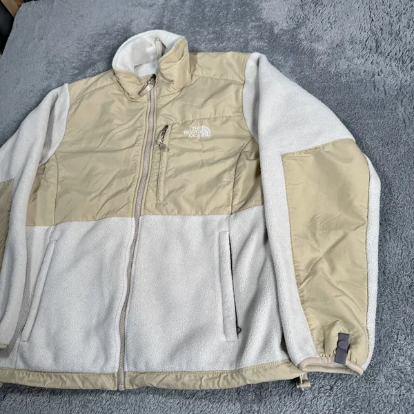 Vintage North Face Denali Jacket Women's Size Large Brown Full Zip Fleece Y2K - Image 4