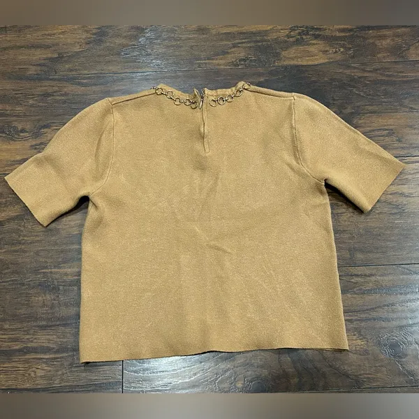 Zara knit‎ top blouse large - Image 5