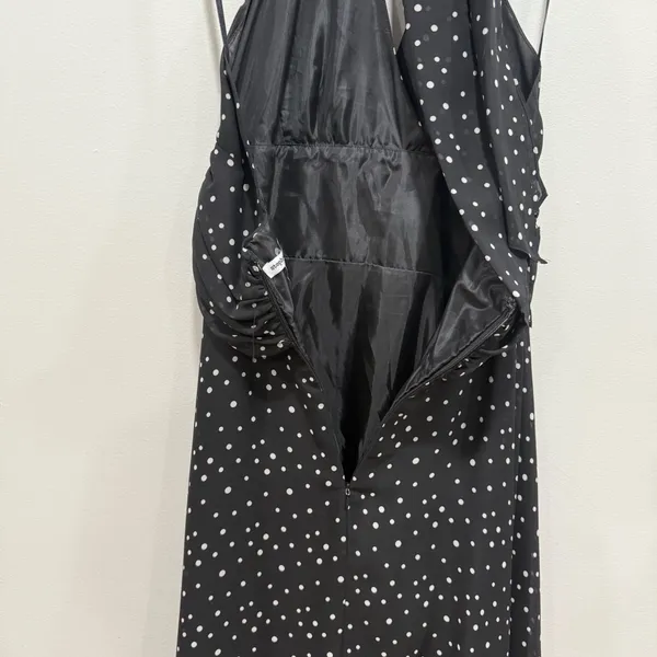 Stephanie Charles black/white polka dot dress Size 10 - Image 7