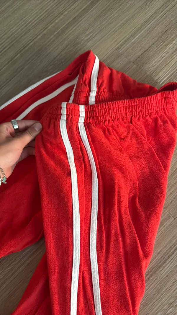 Cotton track pants Red - Image 3