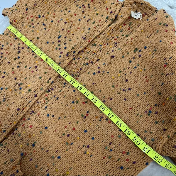 Entro women's L chunky confetti Popcorn Sweater Cardigan w/front pockets - Image 8