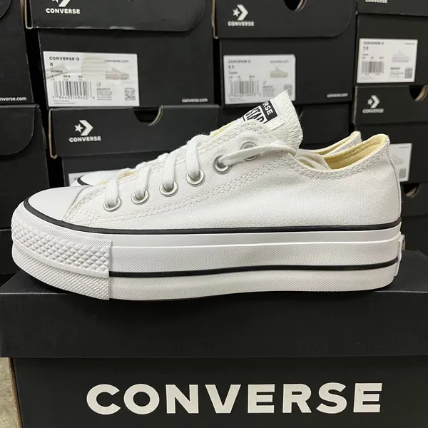 Converse Women's White Trainers - Image 4