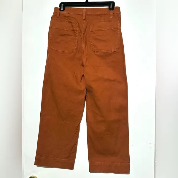 Madewell Slim Emmett Wide-Leg Crop Pants 26 - Image 5