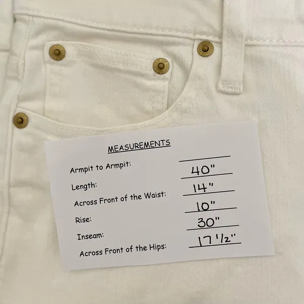 NWT!! J. CREW Lower Rise‎ Full Length Slim Wide Jeans Solid White Retro Size 24 - Image 15