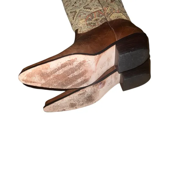 Matisse Brown Leather Vintage Tapestry Western Boots Size 7 1/2 M - Image 5