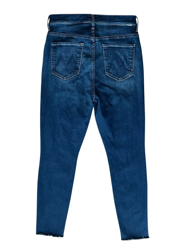 MOTHER Denim Women’s High Waisted Rail Ankle Fray Crop Jeans High Fidelity Wash - Image 9