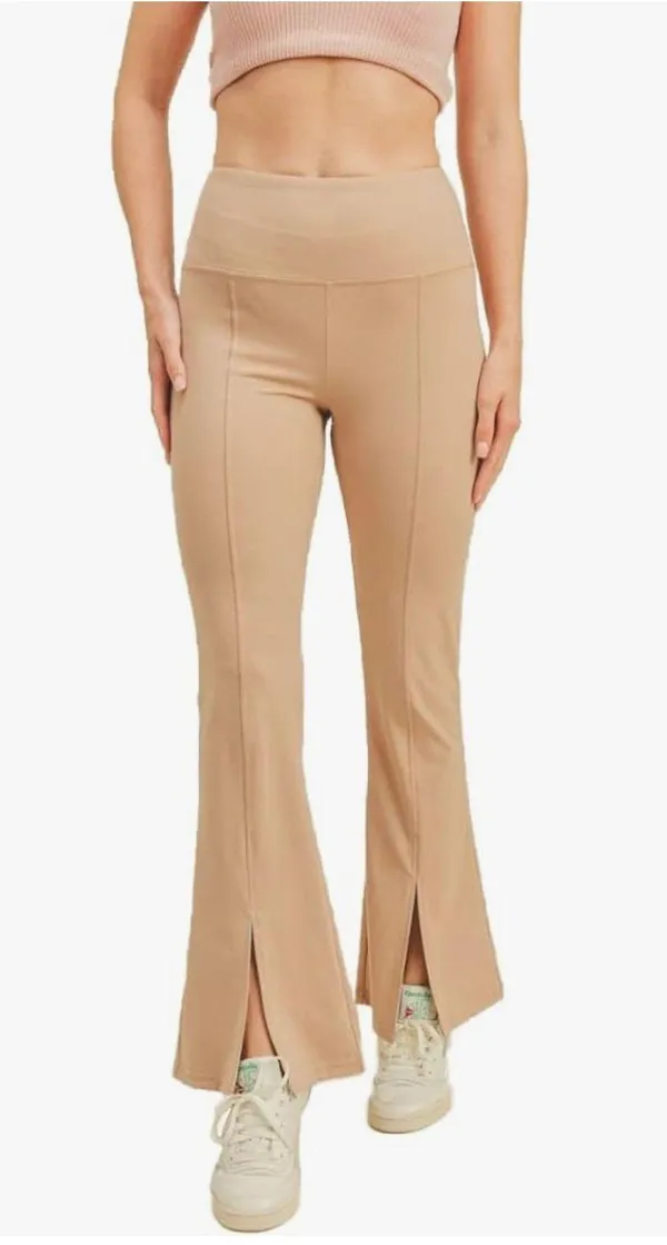 Kimberly C Womens High Waisted Flare Front Slit Contour Workout Leggings Sz M - Image 13