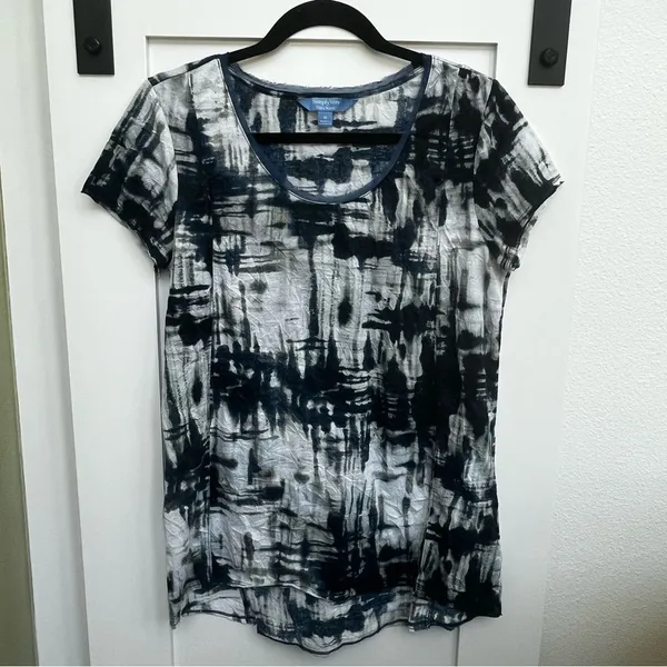 Vera Wang Abstract Tie-Dye Tee - Medium - Image 3