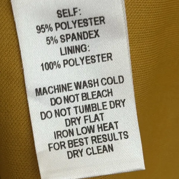 Lulus Blossom Golden Yellow Floral Jacquard Shift Dress‎ Lightweight Satin Sz S - Image 10