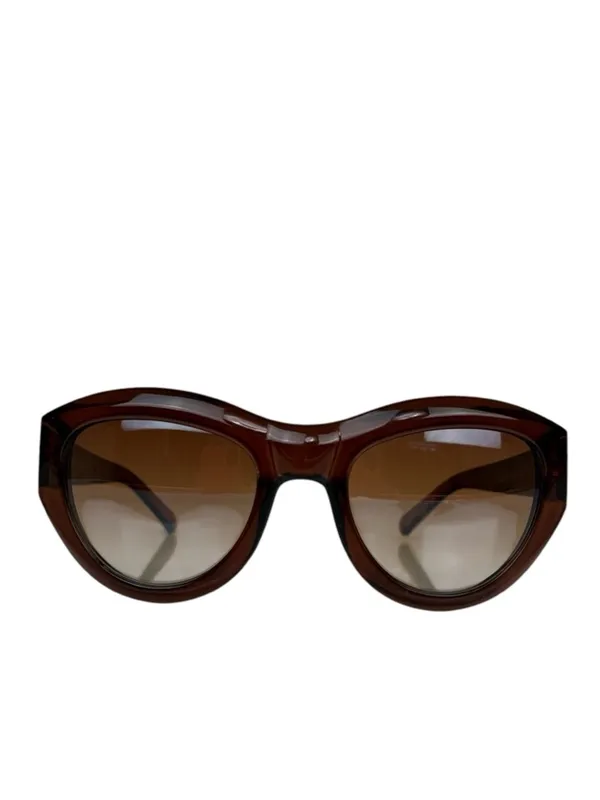 TORY BURCH Logo Brown Gradient Oversized Sunglasses - Image 15