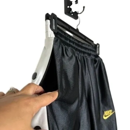 Nike Glam Dunk Popper Pants Black Satin Snap Side‎ Wide Leg XS CI9972-010 - Image 9