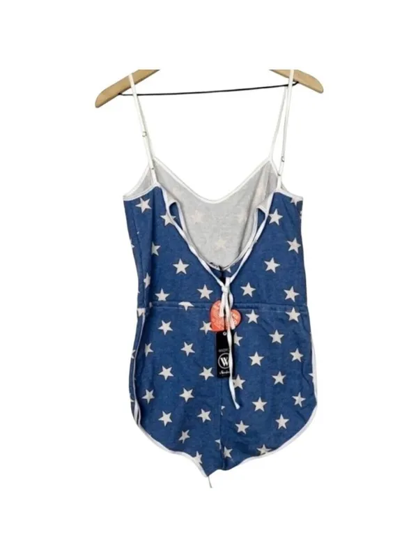 Wildfox Star Romper Shortie Blue Size S NWT - Image 6