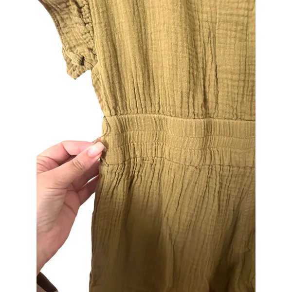 SAYLOR Christina Cotton Gauze Flutter‎ Sleeve Jumpsuit *NO BELT* Medium - Image 4