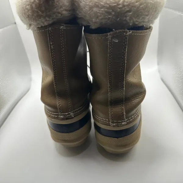 Sorel Manitou Vintage Winter Snow Boots Leather Rubber Wool Liner Made in Canada - Image 8