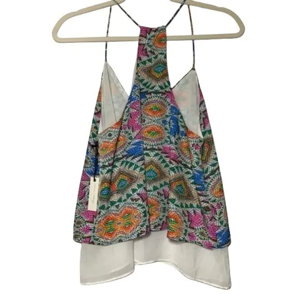 Lovers + Friends Mosaic Cami Size Medium Poppy Layered Tank Sz M New - Image 3