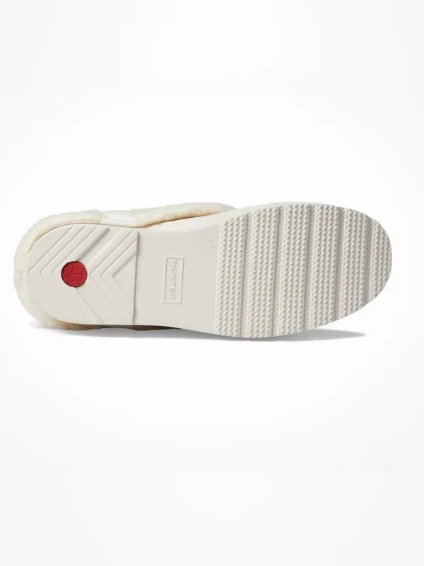 Hunter Cozy Cream Faux Shearling Slip-On Clogs - Image 8