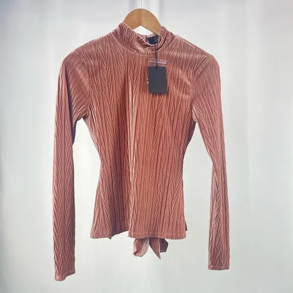 NWT Michael Costello x REVOLVE Piera‎ Top in Mauve Size Medium - Image 5