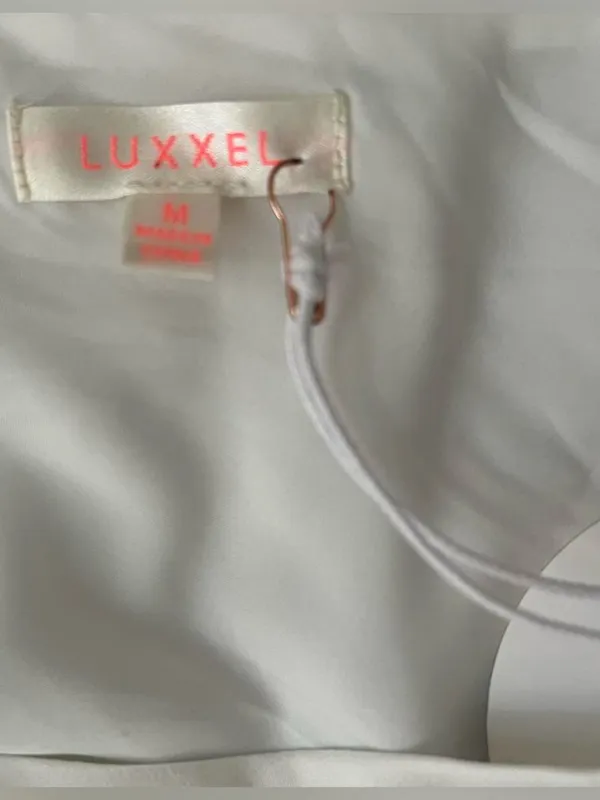 Luxxel White One Shoulder Cutout Bodycon Mini Dress NWT Medium - Image 5