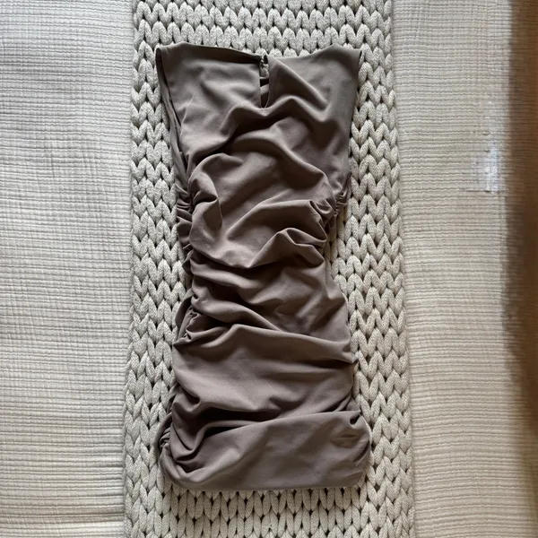 Abercrombie & Fitch Ruched Boatneck Mini Dress - Image 2