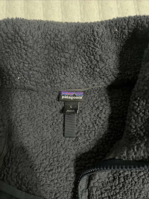 Patagonia Dark Gray Plush Quarter-Zip Fleece Pullover - Image 2