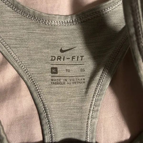 Nike Women's Dri-FIT Grey Sports Bra Size XL - Image 2