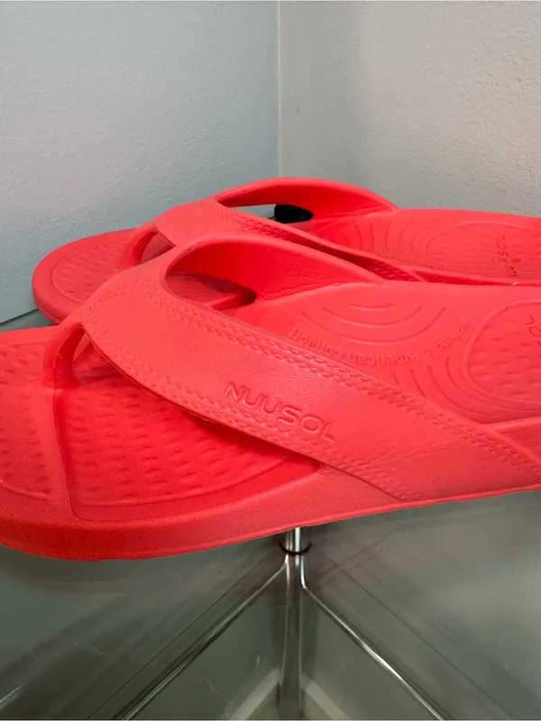 NUUSOL CASCADE Flip Flop made in the U.S.A Coral Sunrise Womens M7 W8 - Image 4