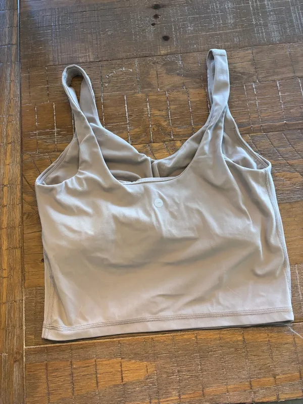 Longline sports bra tank Gray - Image 2