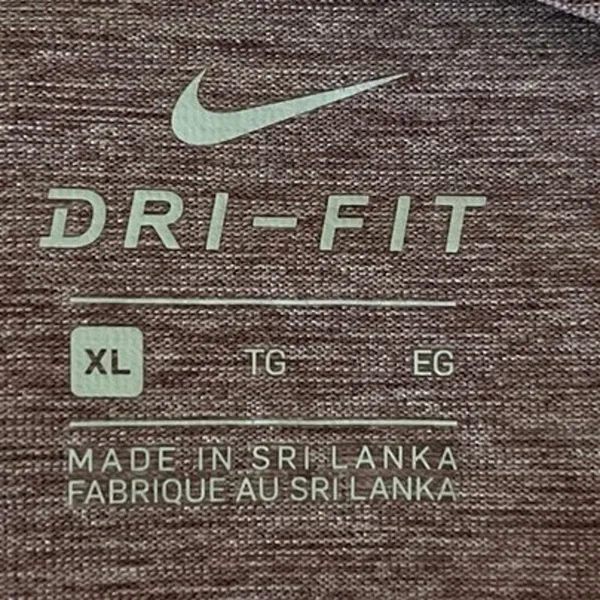 Nike Dri-Fit Gray Pullover Crew Neck Long Sleeve Sportswear Fitness Top Size XL - Image 3