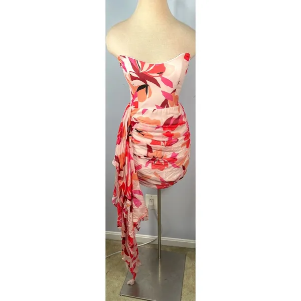 Katie May x REVOLVE Chasing Dawn Dress in Pink Floral - Image 4
