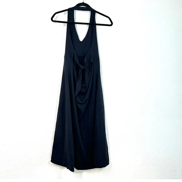 Dress XL Patagonia active halter knee length open tie back black stretch - Image 3