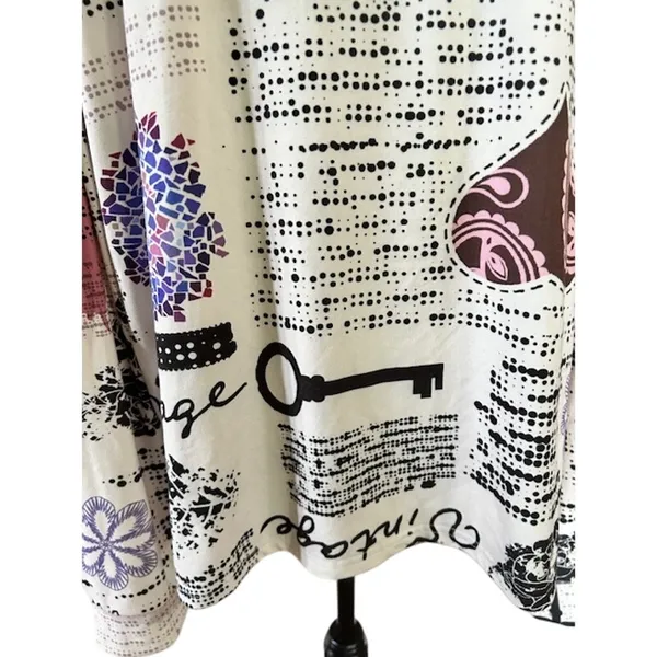 Lily by Firmiana Vintage Graphic Lightweight Hoodie XL - Image 5