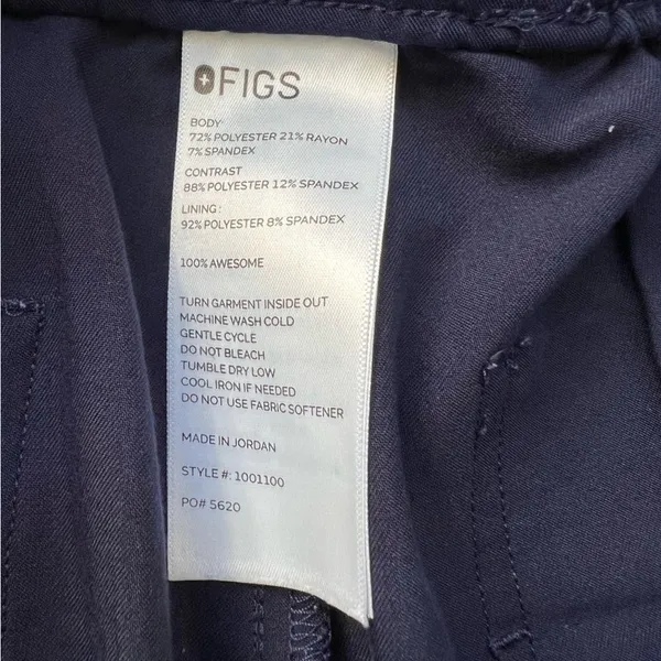 Figs Women's Navy Uman Relaxed Jogger Scrub Pants Size XL - Image 6