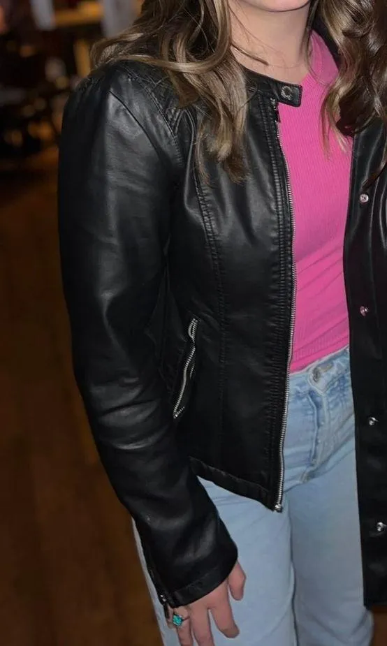 EXPRESS Leather Jacket - Image 3
