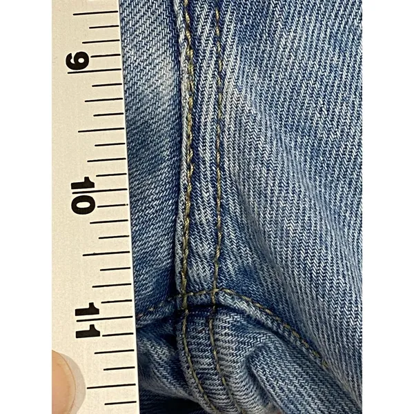 Levi's 501 94 Baggy Jeans Light Wash Distressed High Rise‎ Straight 27 - Image 12
