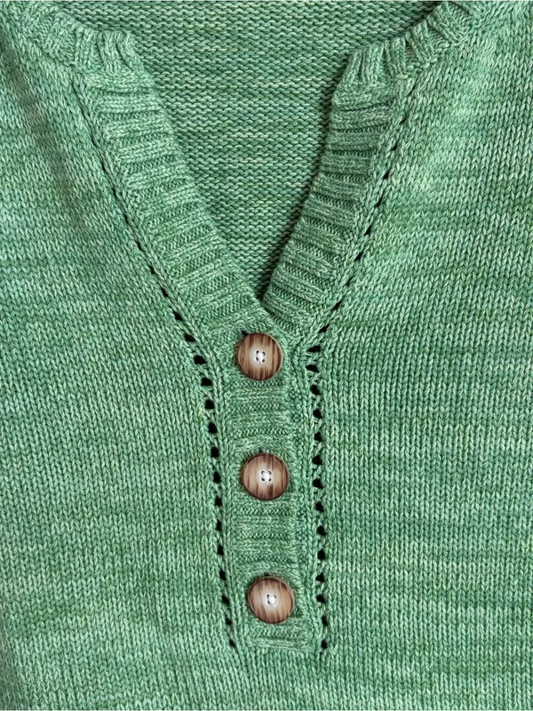 Vintage Eddie Bauer Knit Green Pullover - Image 2