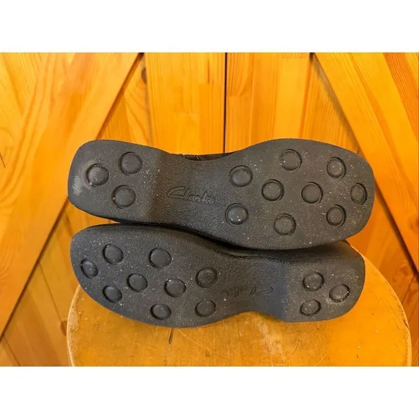 Clarks 75171 Women Black Suede Leather Side Zip Boot Shoe Size 7.5M - Image 7