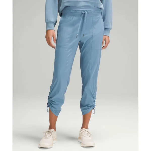 Lululemon Women Cropped Pants 8 Utility Blue Dance Studio Mid-Rise Pull On - Image 2