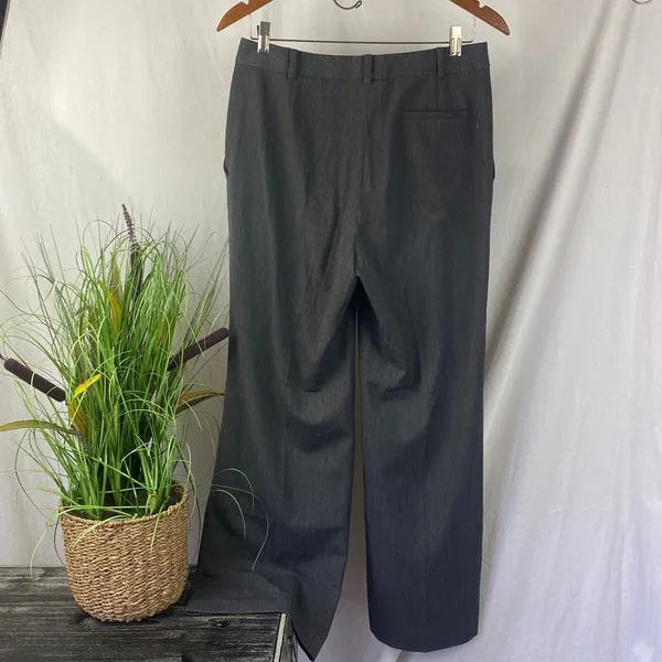 Brooks Brothers Gray Straight Leg Trouser Pants 6 - Image 3
