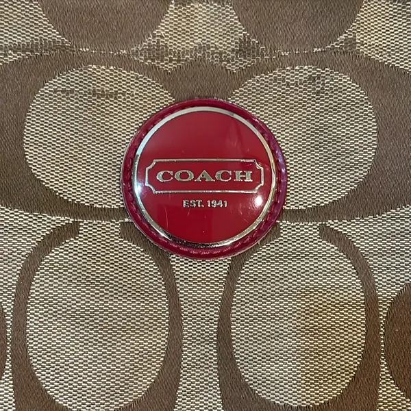 Womens Coach Signature Stripe Crossbody Bag - Image 3