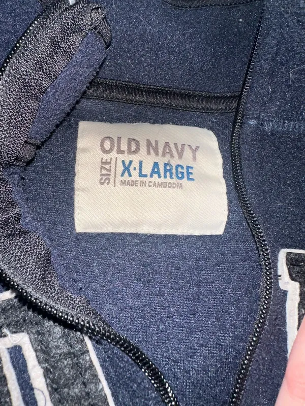 Old Navy Navy Half-Zip Pullover Sweatshirt - Image 2