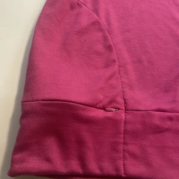 Nine West 2X Active Women's Pink Pullover Hoodie Short Sleeve Relaxed Fit Logo - Image 5
