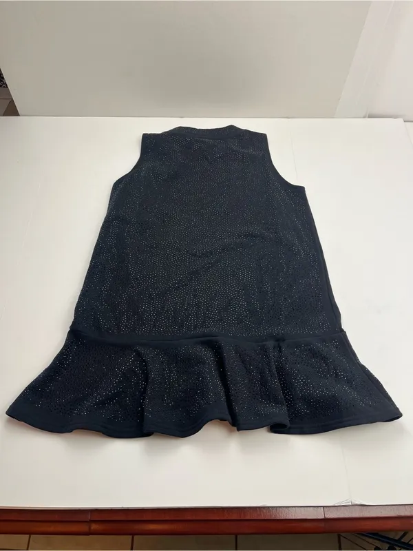 Queen of Sparkles Black Rhinestone Sleeveless Mini Dress Womens Size XS - Image 8