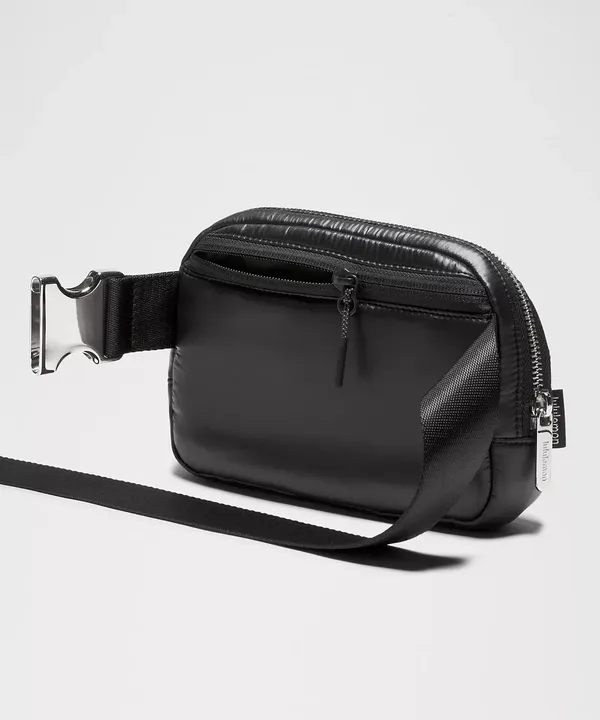 LuluLemon Black Everywhere Belt Bag 1L Wunder Puff Shine Purse Crossbody Shoulder - Image 4