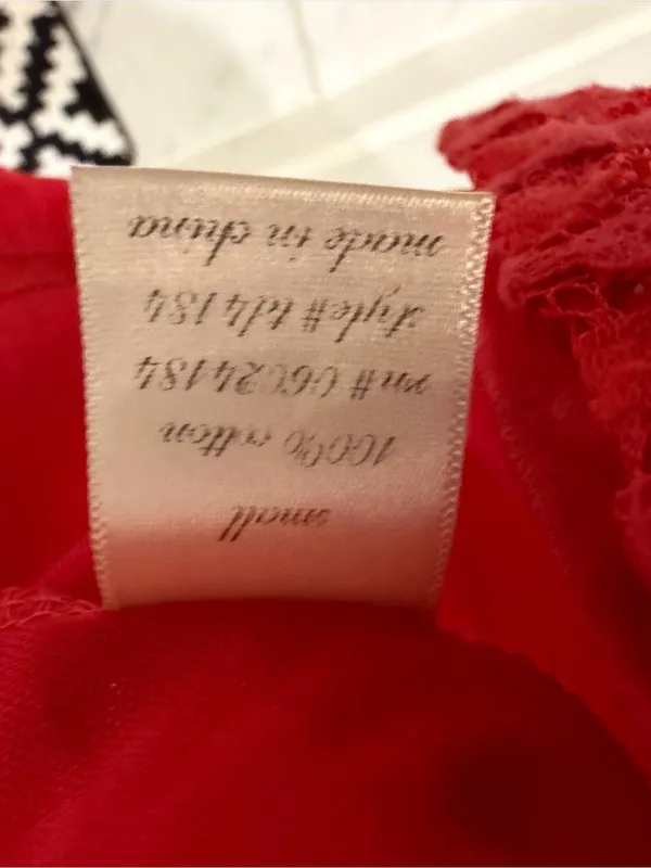 Anthropologie Birdcage Francesca’s Collection Coral Lace Fit & Flare Dress S - Image 6