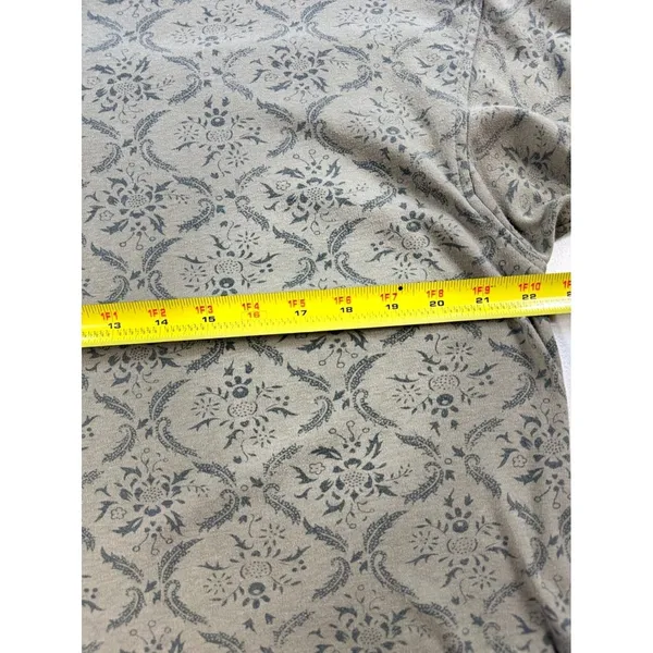 OBR Mock Neck Long‎ Sleeve Floral Button Up Top Small Vintage - Image 7
