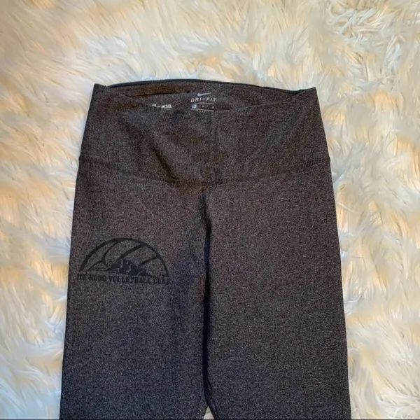 Nike Women's Size Medium Cropped Leggings‎ Dark Gray Mt. Hood Volleyball Club - Image 5